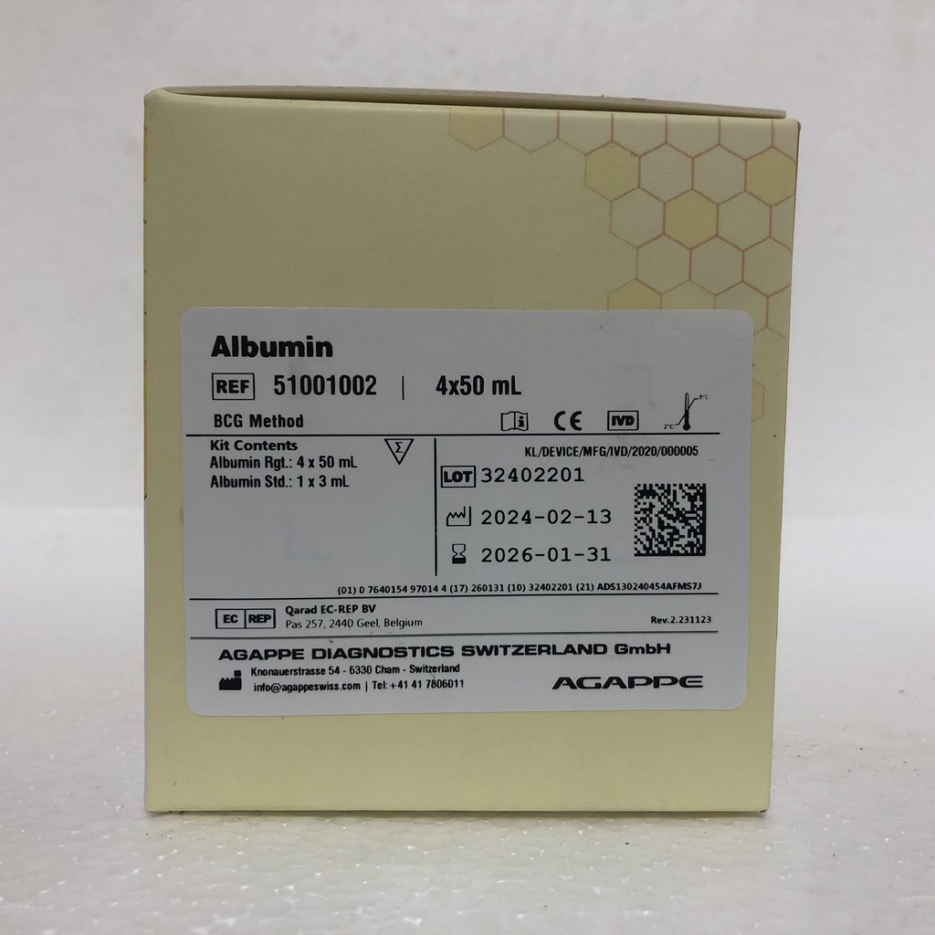 ALBUMIN  4 x 50 mL_Open
