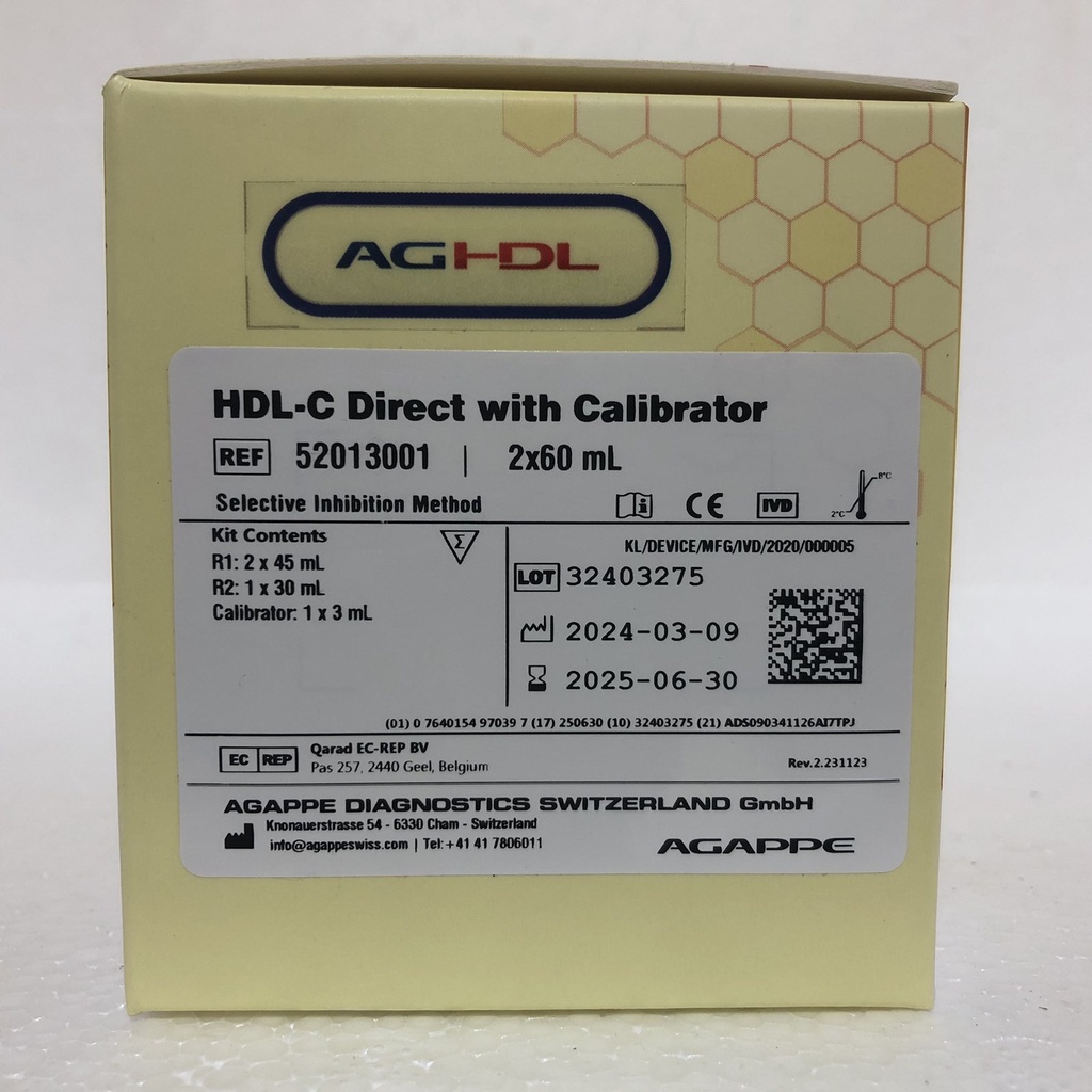 HDL-CHOLESTEROL (D) with Calibrator 2 x 60 mL_Open