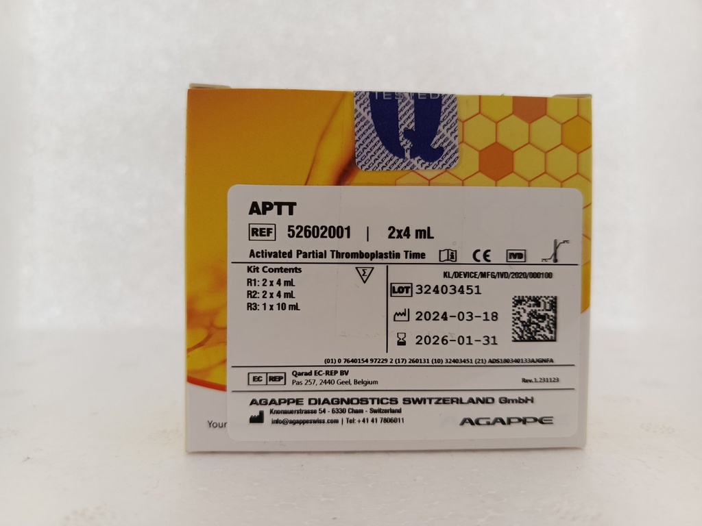 APTT 2 x 4 mL