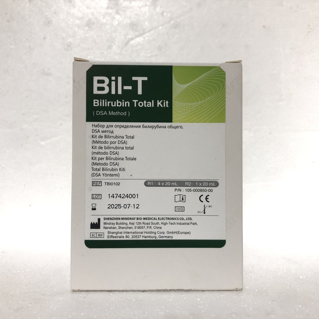 Bilirubin Total (DSA) R1 4×20 mL + R2 1×20 mL