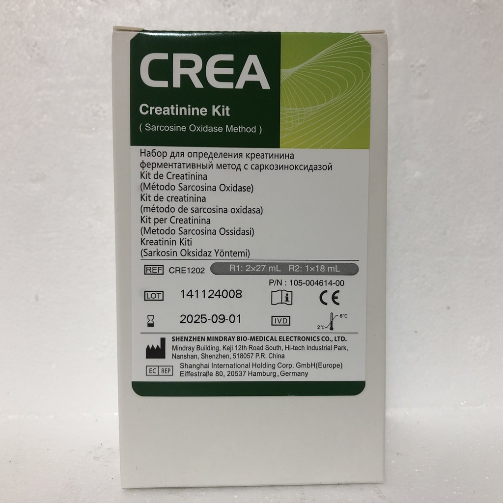 Creatinine-S R1 2×27 mL + R2 1×18 mL