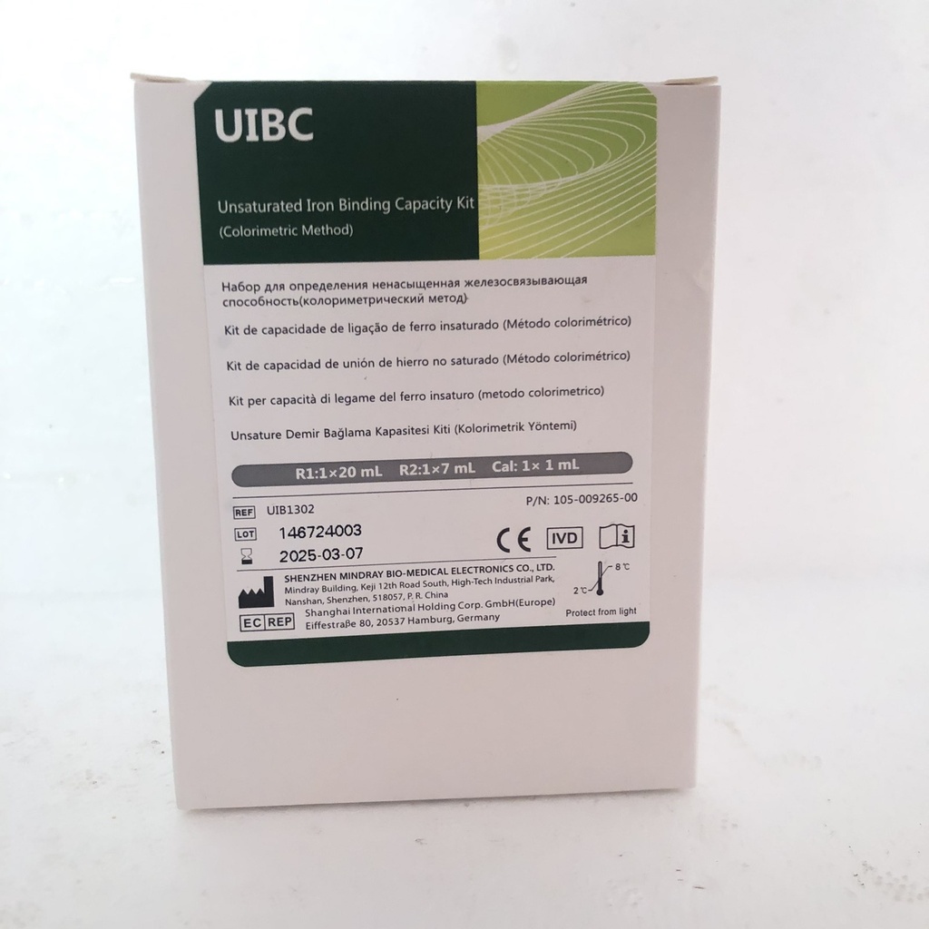 UIBC R1:1×20 mL+ R2: 1×7 mL+ Cal:1×1 mL