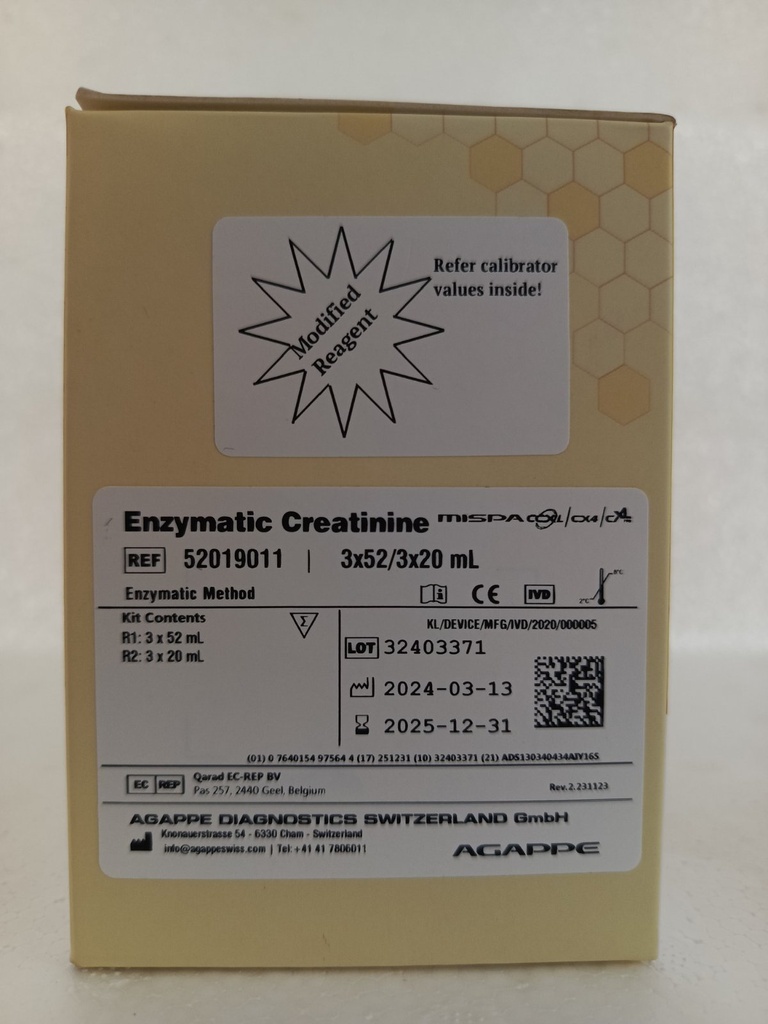Enzymatic creatinine 3x52/3x20mL_CXL Pro